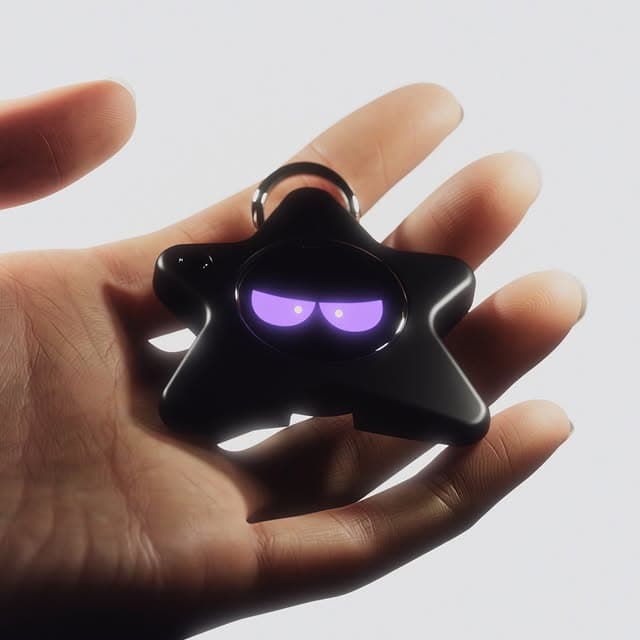 Dark Oneira development prototype resting in a hand
